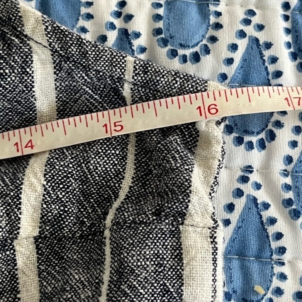 Old Navy Blue White Nautical Striped Linen Blend Sleeveless Dress Size Small - Picture 6 of 8